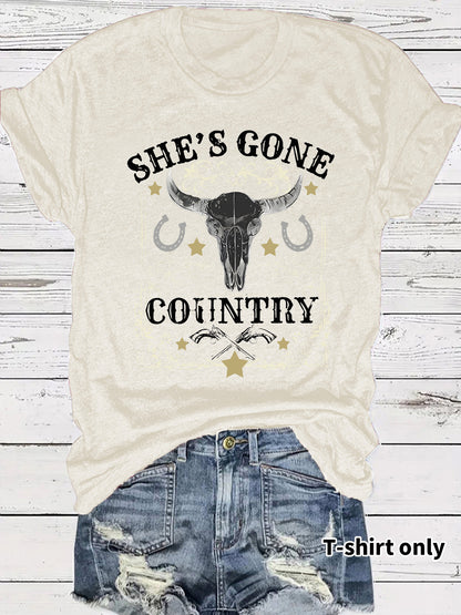 Western Cowboy Pattern T-shirt