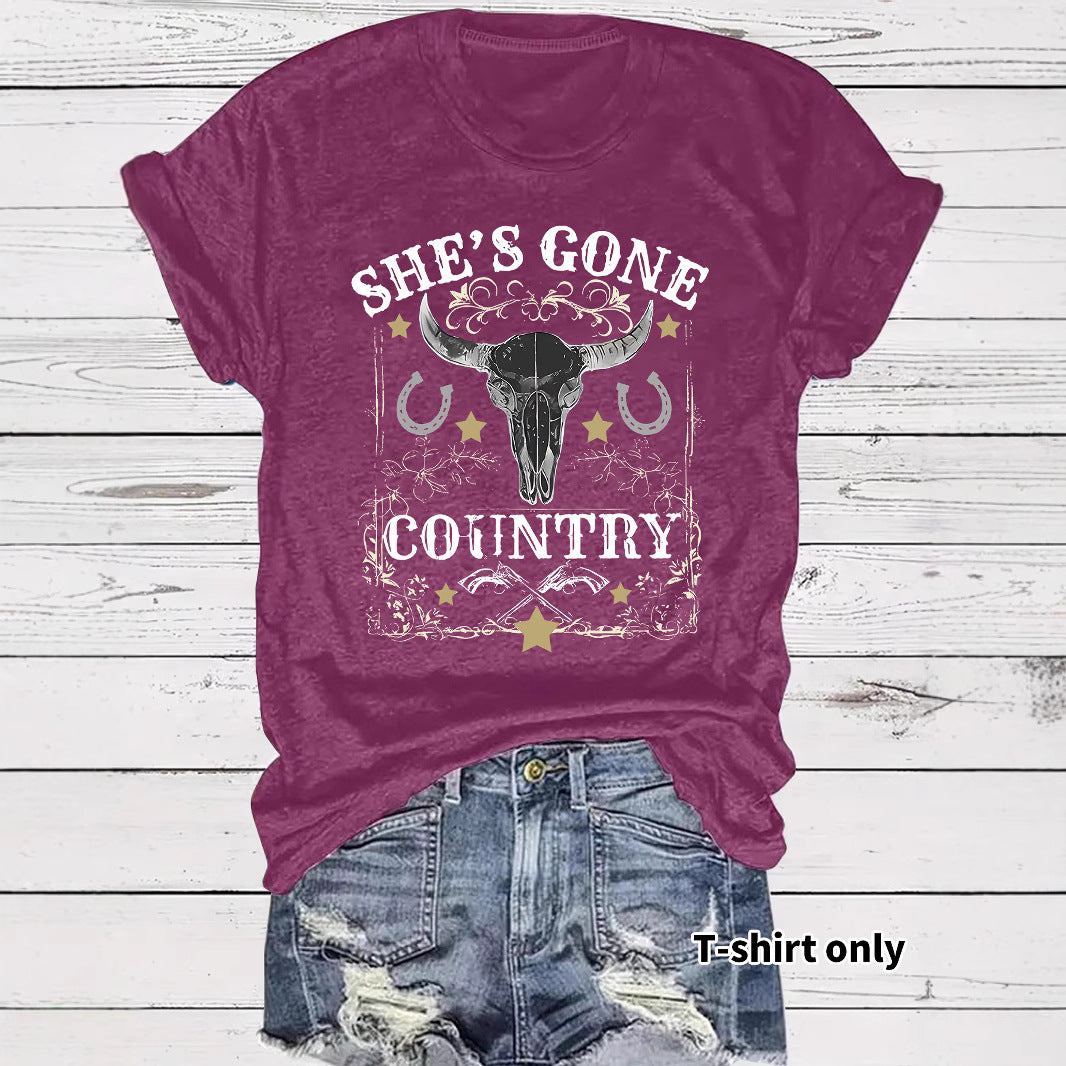 Western Cowboy Pattern T-shirt