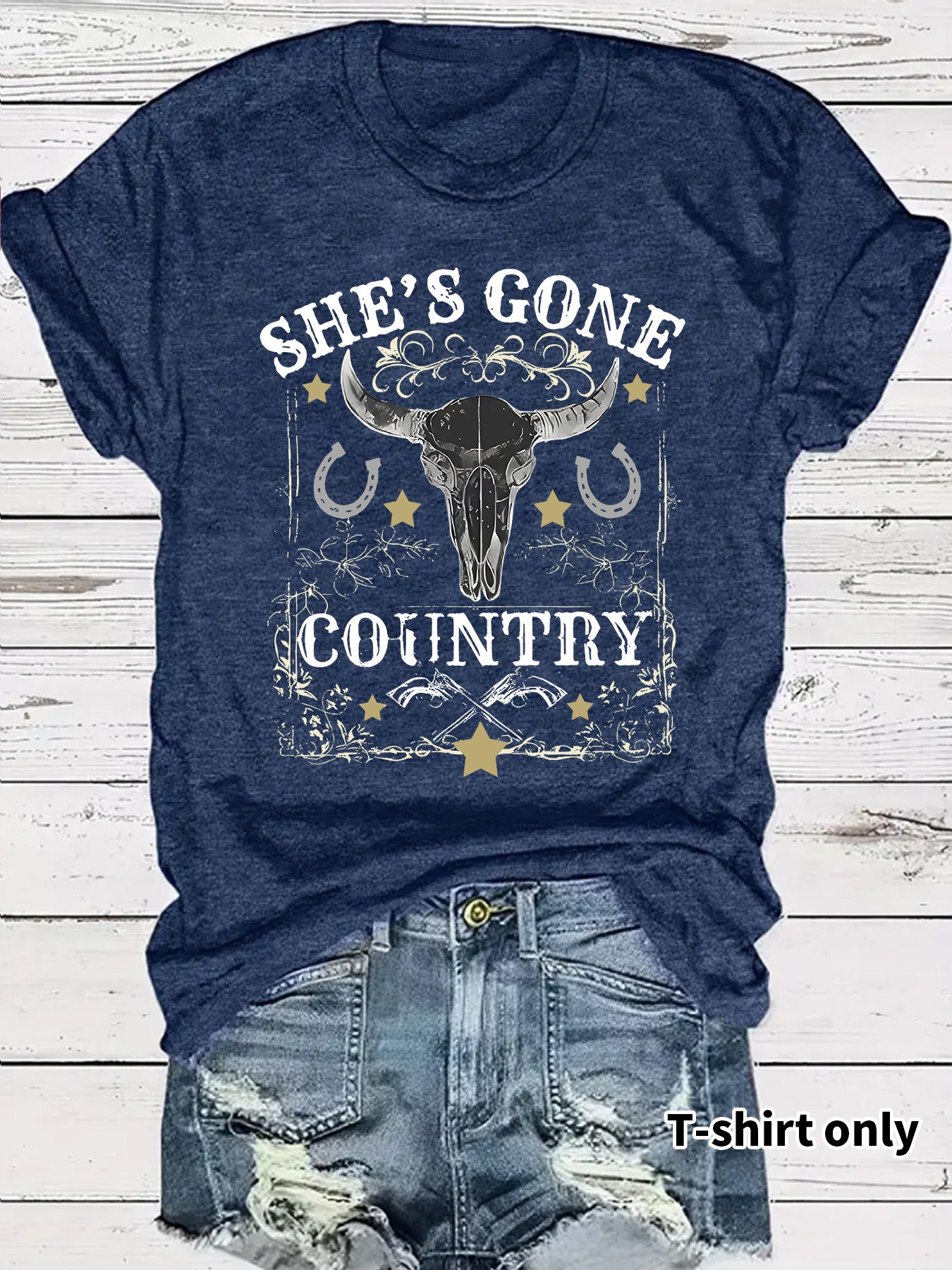 Western Cowboy Pattern T-shirt