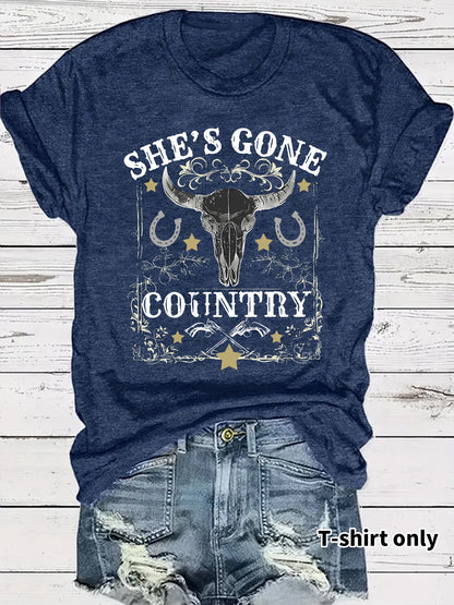 Western Cowboy Pattern T-shirt