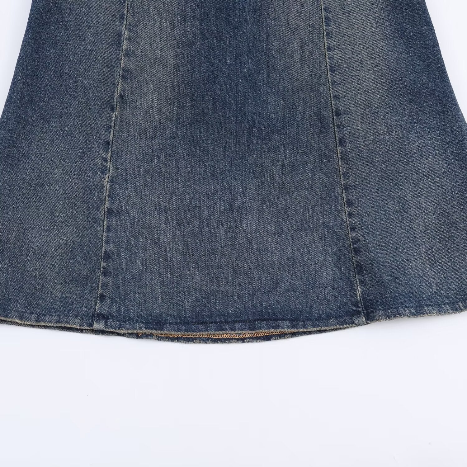 New women's western-style denim Midi dress