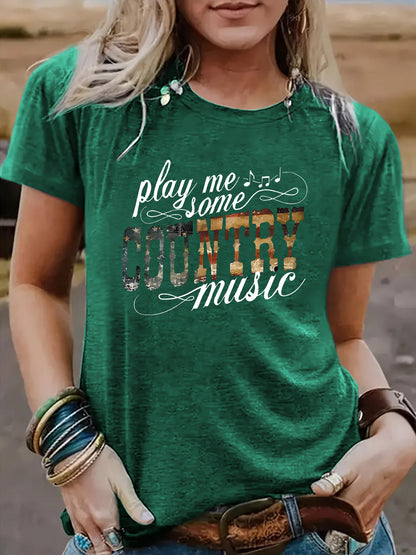 T-shirt playing me some COUNTRY music