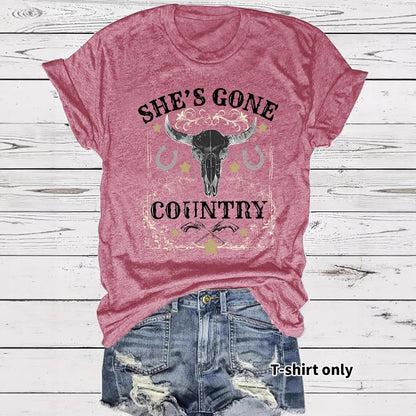 Western Cowboy Pattern T-shirt