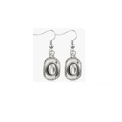Western Cowboy Earrings, Cow Head Pistol Boots, Horse Hooves, Vintage Alloy Earrings, Ethnic Style