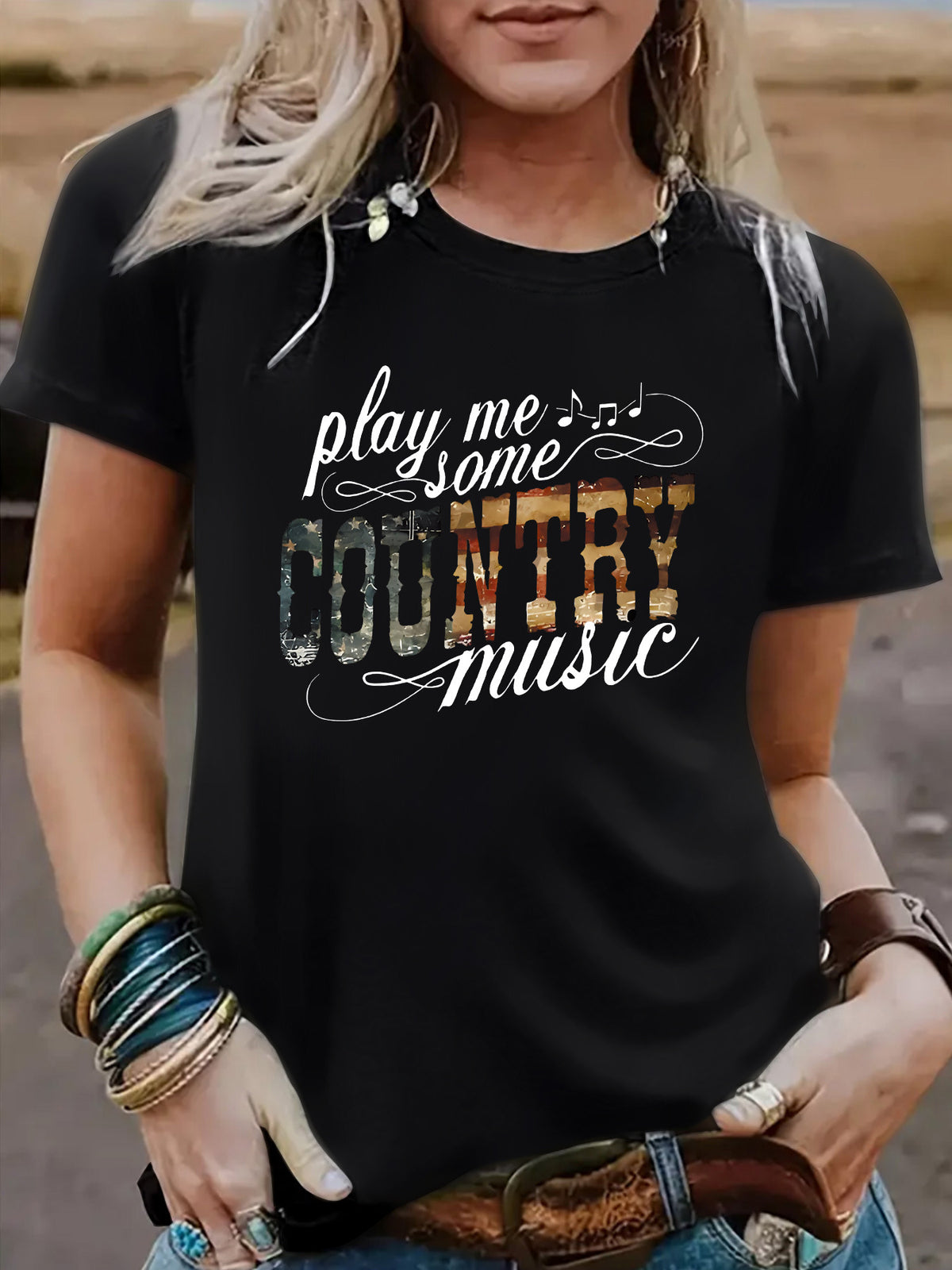 T-shirt playing me some COUNTRY music