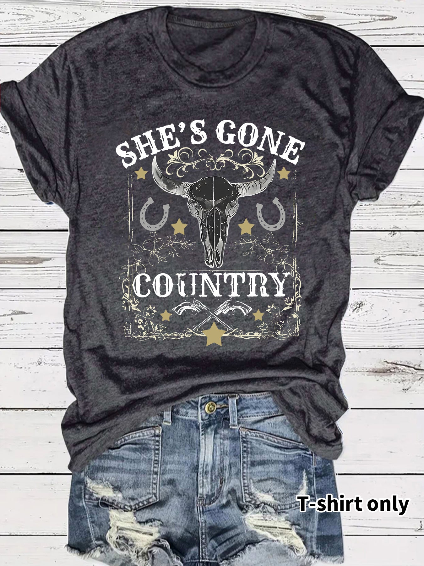 Western Cowboy Pattern T-shirt