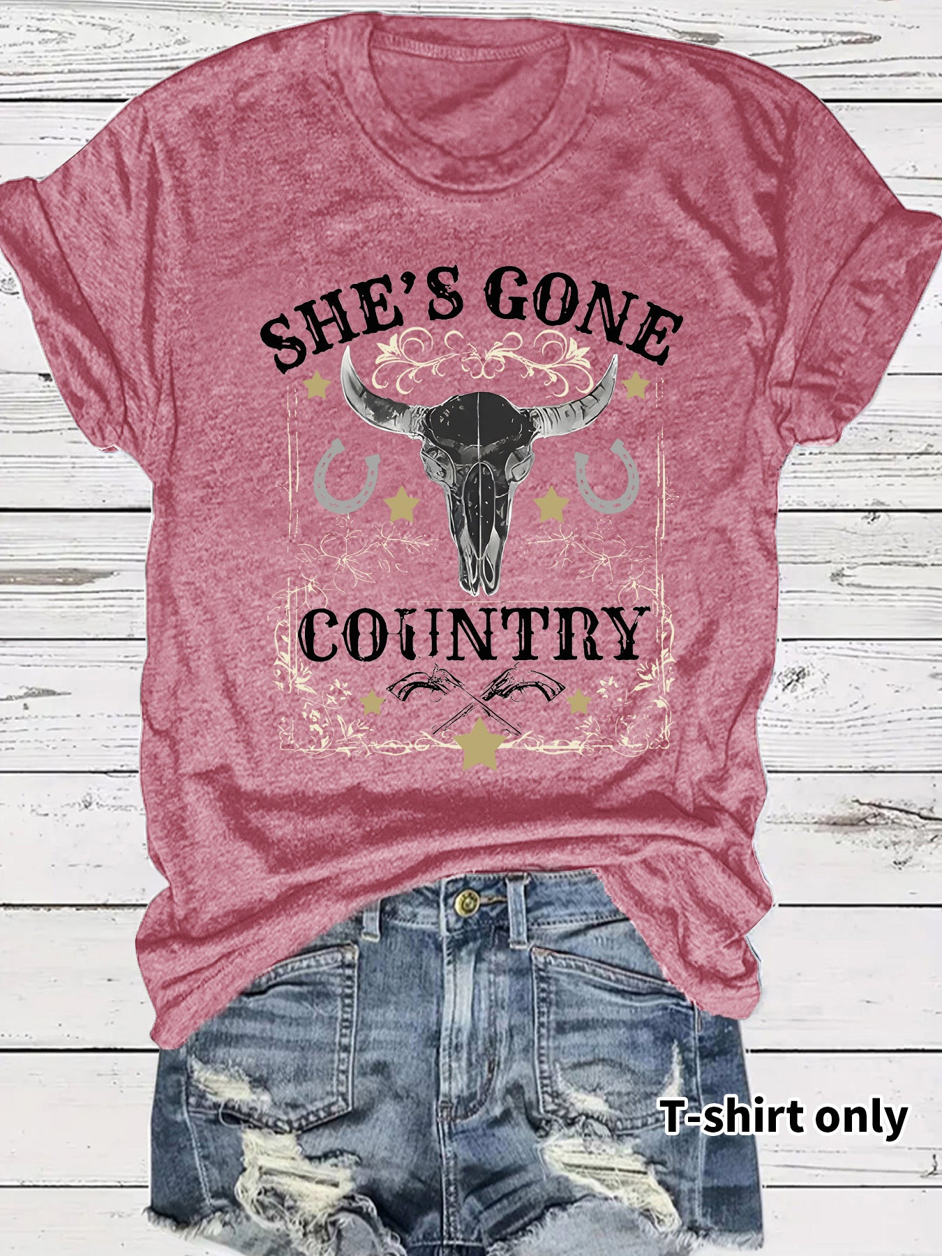Western Cowboy Pattern T-shirt