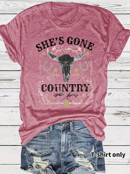 Western Cowboy Pattern T-shirt