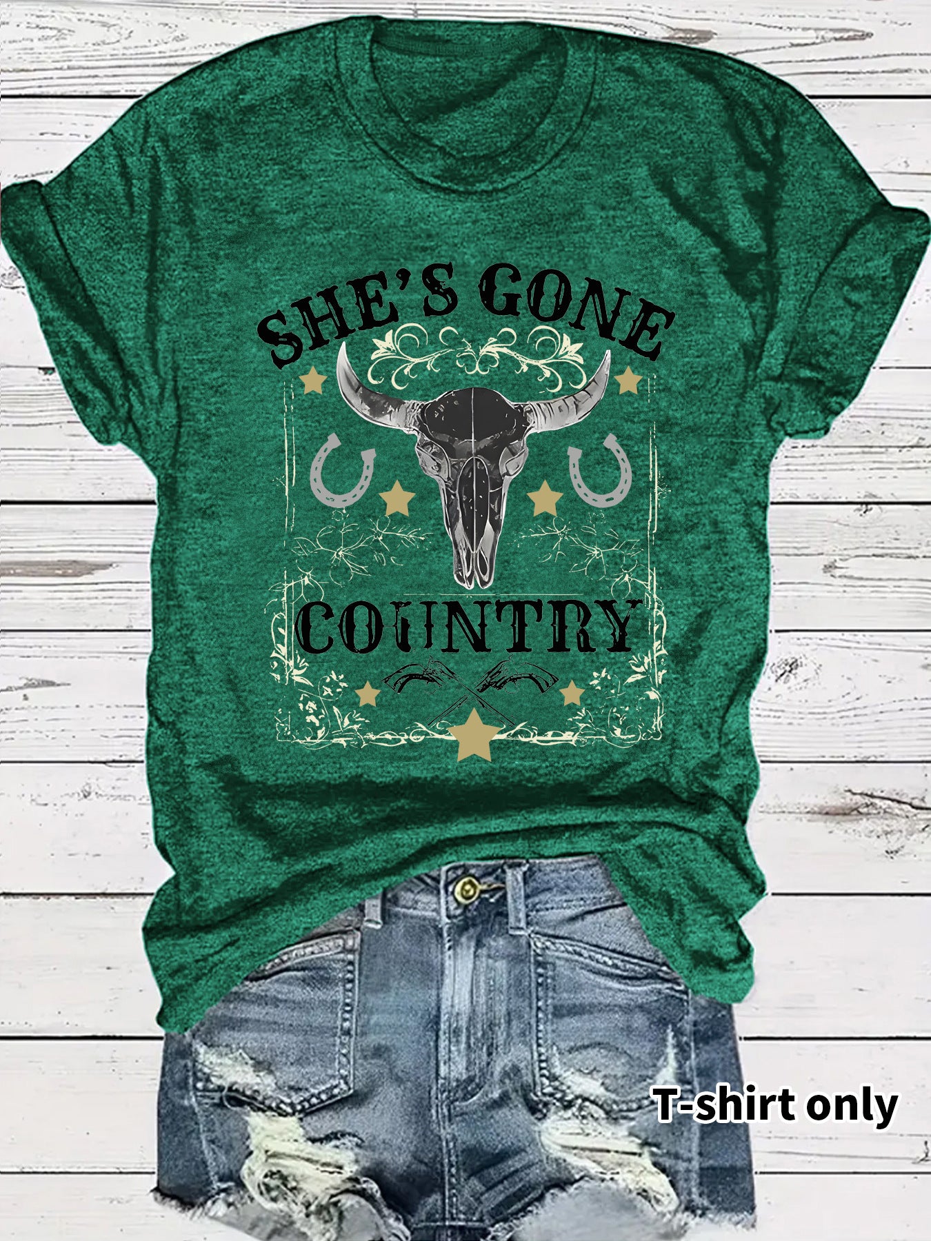 Western Cowboy Pattern T-shirt