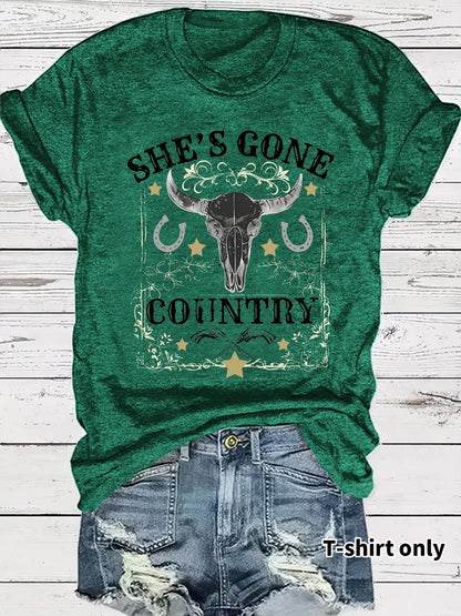 Western Cowboy Pattern T-shirt