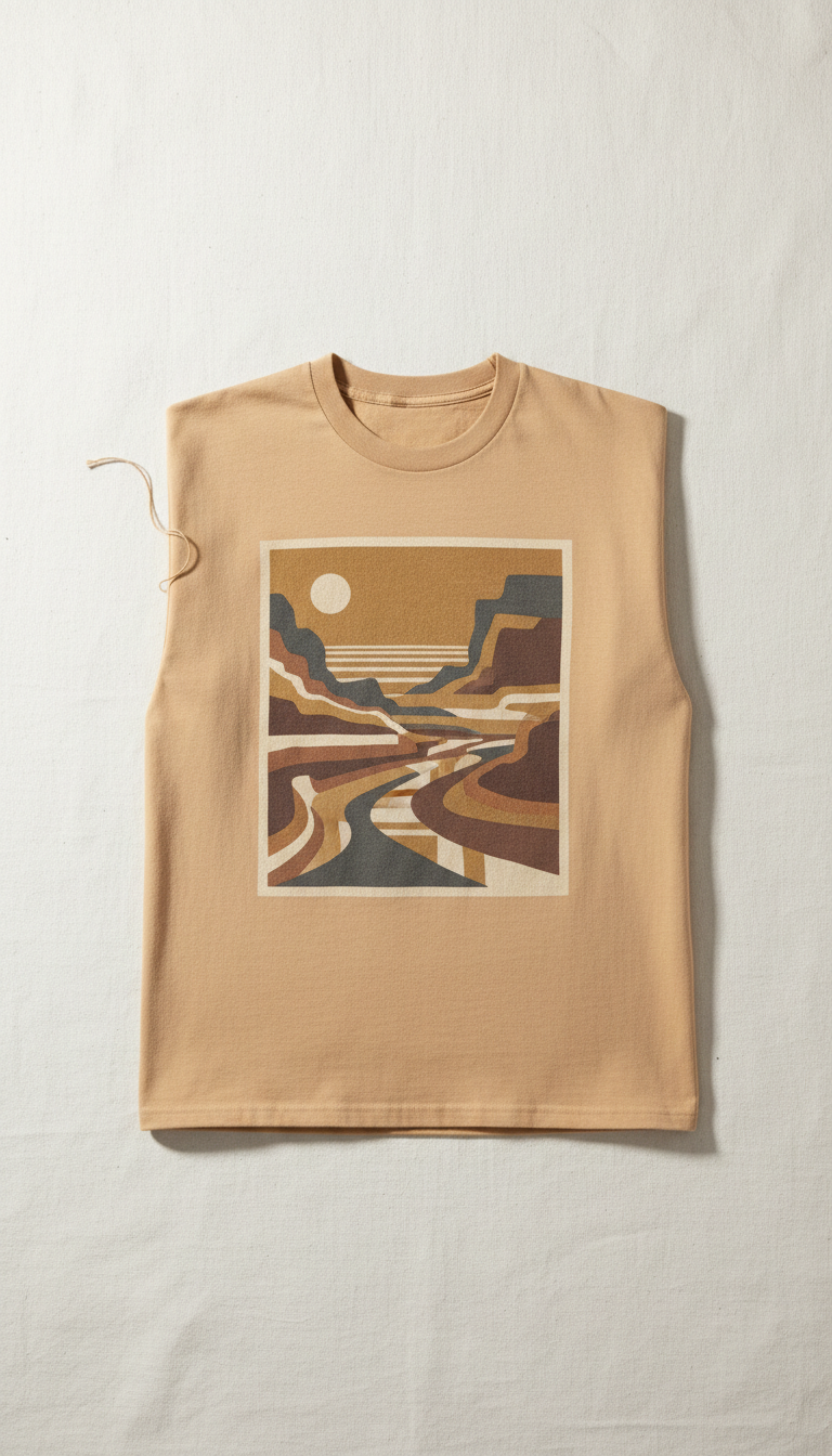 Heavyweight Graphic Tee with Bold Print